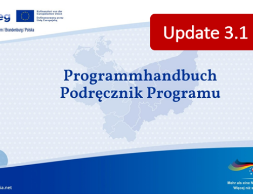 Aktualisierung des Programmhandbuchs – neu: Version 3.1
